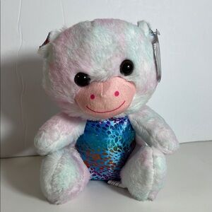 Pastel Plush Monkey Toy